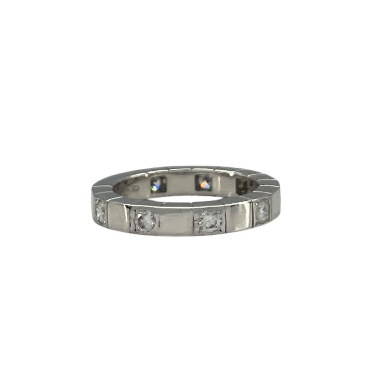 カルティエ Cartier ラニエールリング ハーフダイヤ 750WG ダイヤモンド　ジュエリー