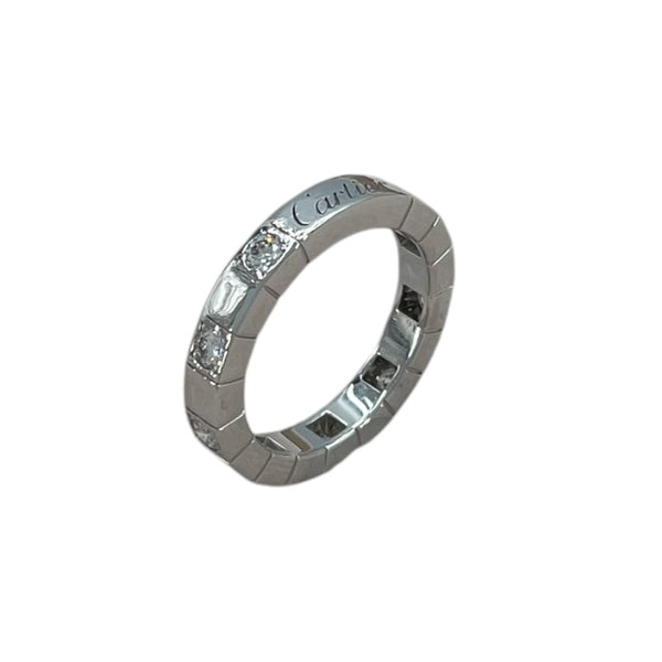 カルティエ Cartier ラニエールリング ハーフダイヤ 750WG ダイヤモンド　ジュエリー