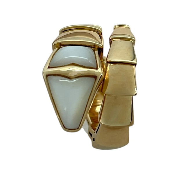 ブルガリ BVLGARI セルペンティリング 750 シェル ジュエリー