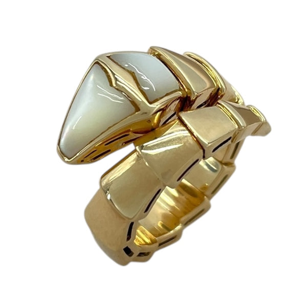 ブルガリ BVLGARI セルペンティリング 750 シェル ジュエリー