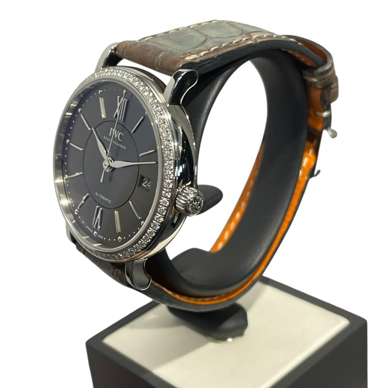 インターナショナルウォッチカンパニー IWC ポートフィノ　オートマティック37 IW458104 グレー SS 自動巻き メンズ 腕時計
