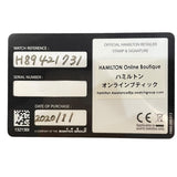 ハミルトン HAMILTON ベンチュラ ポギーザーマン コラボモデル H89421731 ステンレススチール　 クオーツ レディース 腕時計