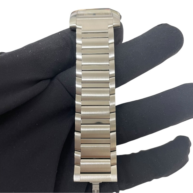 カルティエ Cartier タンク フランセーズMM WSTA0074 ステンレススチール クオーツ レディース 腕時計