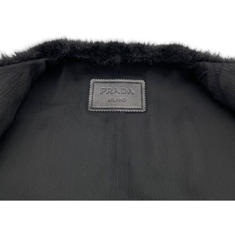 プラダ PRADA トライアングルロゴアスペンコート PZS012 ブラック ポリエステル レディース その他アウター