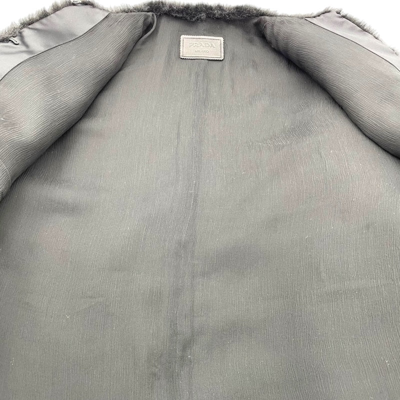 プラダ PRADA トライアングルロゴアスペンコート PZS012 ブラック ポリエステル レディース その他アウター