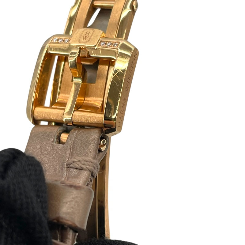 ハリーウィンストン HARRY WINSTON アヴェニューC ミニ スモールセコンド ホワイトシェル AVCQSS16RR00 ホワイトシェル K18PG クオーツ レディース 腕時計