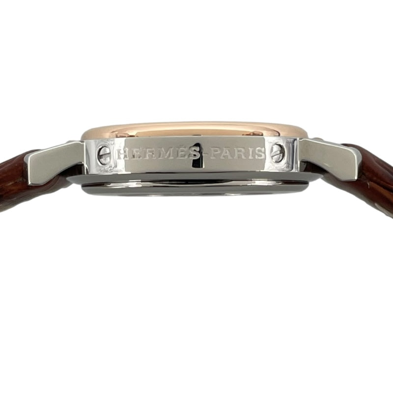 MER 稼働品 エルメス クリッパーナクレ CL4.221 ピンクシェル HERMES エルメス/時計｜WonderREX-ONLINE 公式通販サイト