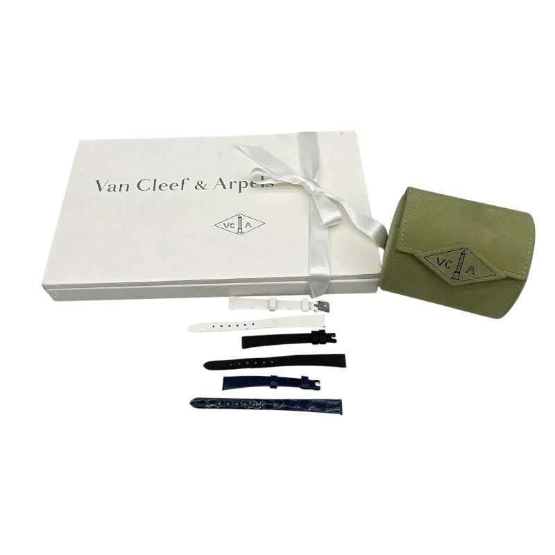 ヴァンクリーフ＆アーペル Van Cleef & Arpels チャーム ミニウォッチ 3575164 シルバー K18WG クオーツ レディース 腕時計