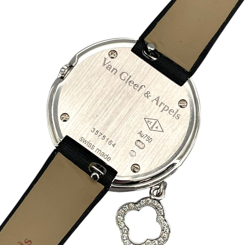 ヴァンクリーフ＆アーペル Van Cleef & Arpels チャーム ミニウォッチ 3575164 シルバー K18WG クオーツ レディース 腕時計