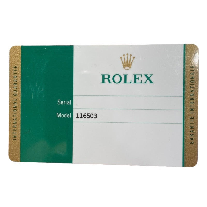 ロレックス ROLEX デイトナ 116503 ブラック K18YG/SS メンズ 腕時計