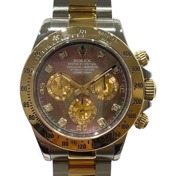 ロレックス ROLEX デイトナ 116523NG ブラックシェル SS/YG 自動巻き メンズ 腕時計