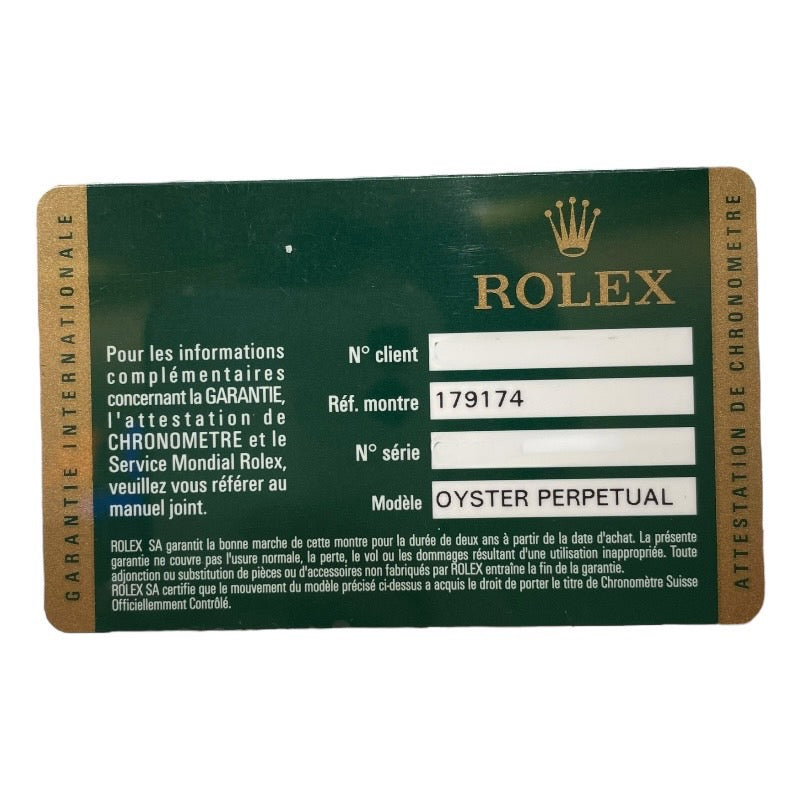 ロレックス ROLEX デイトジャスト26 179174 ピンク WG/SS レディース 腕時計