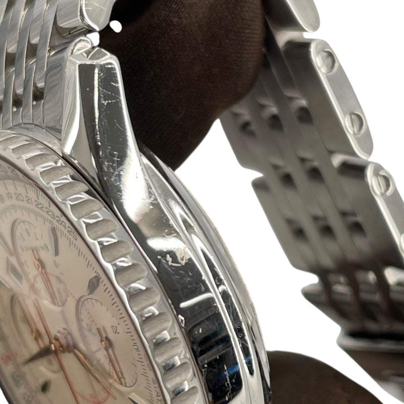 ブライトリング BREITLING ナビタイマーモンブリラン A41370 ホワイト SS 自動巻き メンズ 腕時計