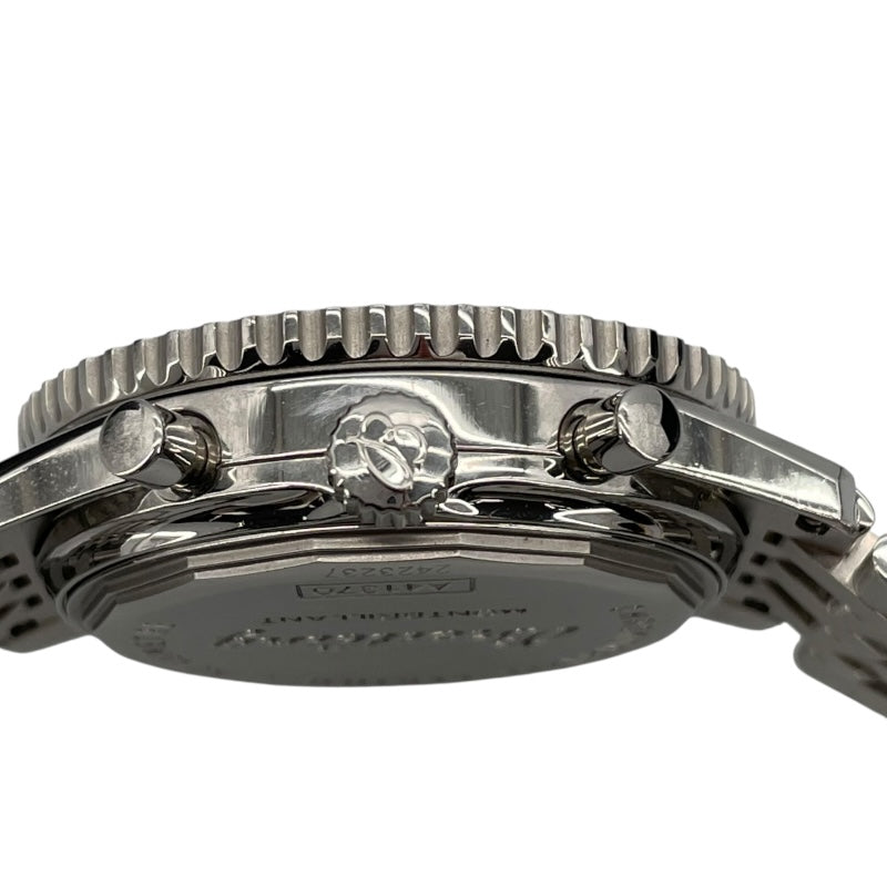 ブライトリング BREITLING ナビタイマーモンブリラン A41370 ホワイト SS 自動巻き メンズ 腕時計
