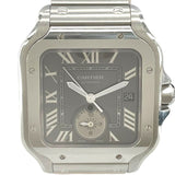 カルティエ Cartier サントス ドゥ カルティエ デュアルタイムゾーン WSSA0076 グレー SS 自動巻き メンズ 腕時計