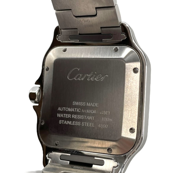 カルティエ Cartier サントス ドゥ カルティエ デュアルタイムゾーン WSSA0076 グレー SS 自動巻き メンズ 腕時計
