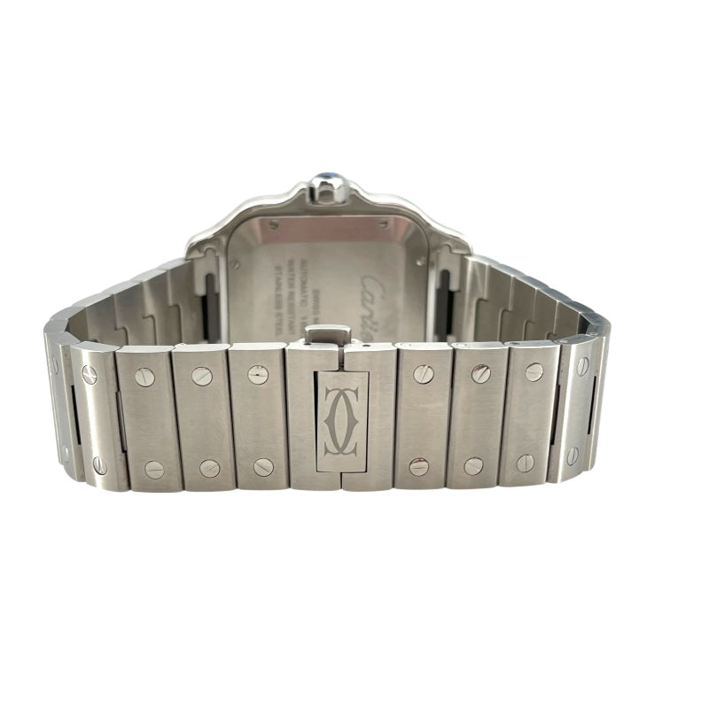 カルティエ Cartier サントス ドゥ カルティエ デュアルタイムゾーン WSSA0076 グレー SS 自動巻き メンズ 腕時計