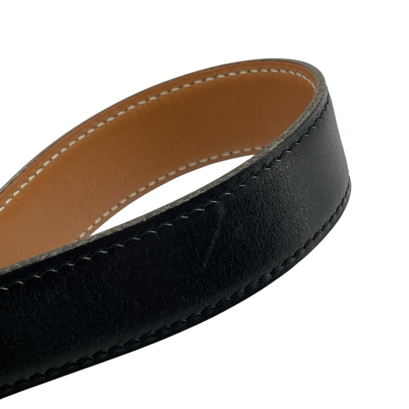 エルメス HERMES シェーヌダンクルベルト65 □A刻 ブラック SV金具 ボックス レディース ベルト