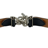 エルメス HERMES シェーヌダンクルベルト65 □A刻 ブラック SV金具 ボックス レディース ベルト