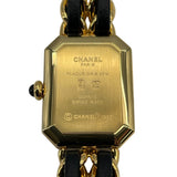 シャネル CHANEL プルミエールS H0001 ブラック GP レディース 腕時計