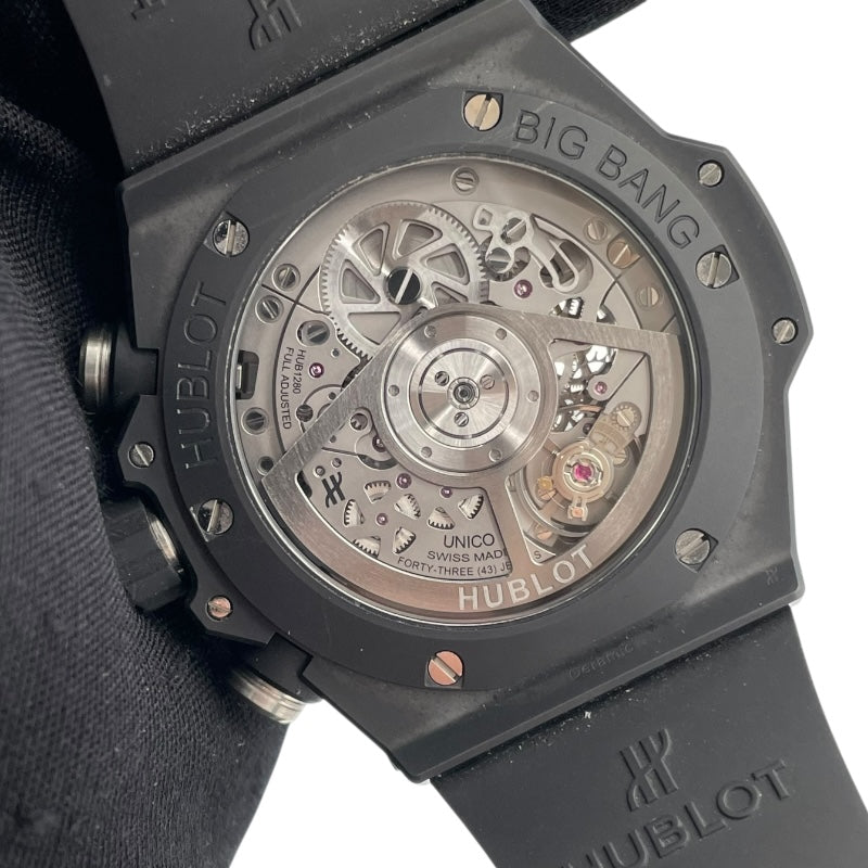 ウブロ HUBLOT ビッグバン ウニコ ブラックマジック 441.CI1171.RX ブラック セラミック 自動巻き メンズ 腕時計