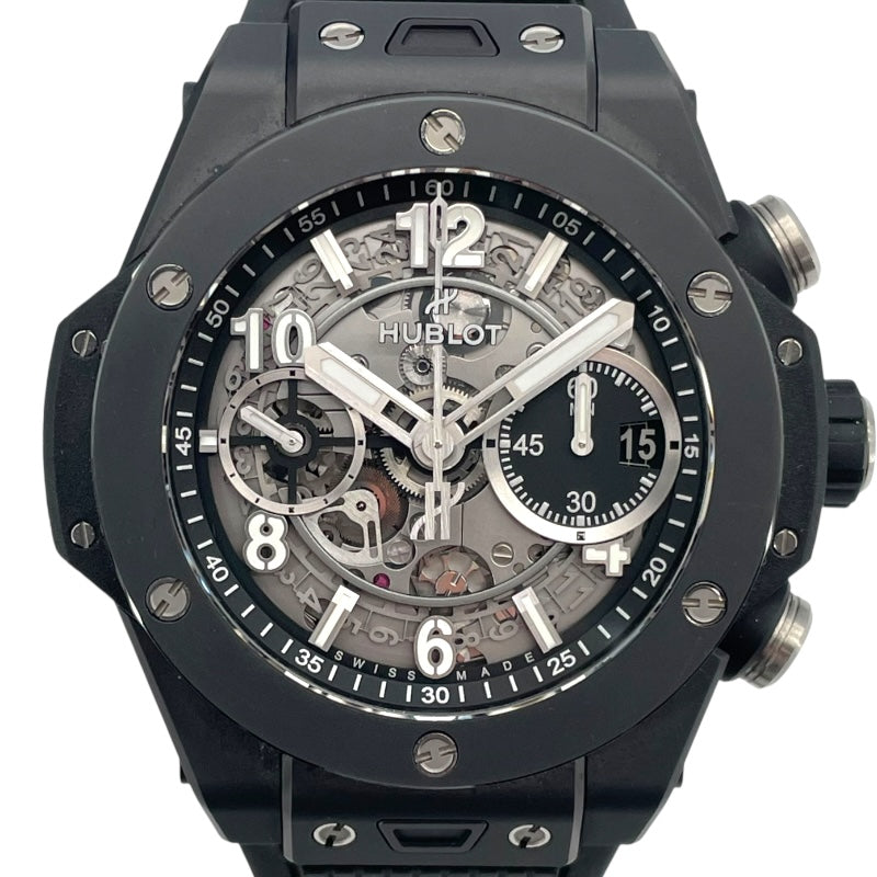 ウブロ HUBLOT ビッグバン ウニコ ブラックマジック 441.CI1171.RX ブラック セラミック 自動巻き メンズ 腕時計