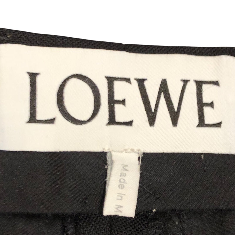 ロエベ LOEWE ストレートスラックスパンツ Q825331X06 ブラック ウール ウール レディース パンツ