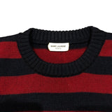 サンローラン SAINT LAURENT ボーダーニットセーター 338879 ボルドー×ネイビー ウール メンズ セーター