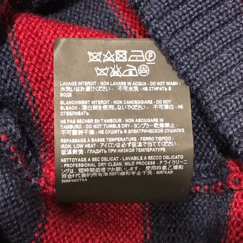 サンローラン SAINT LAURENT ボーダーニットセーター 338879 ボルドー×ネイビー ウール メンズ セーター
