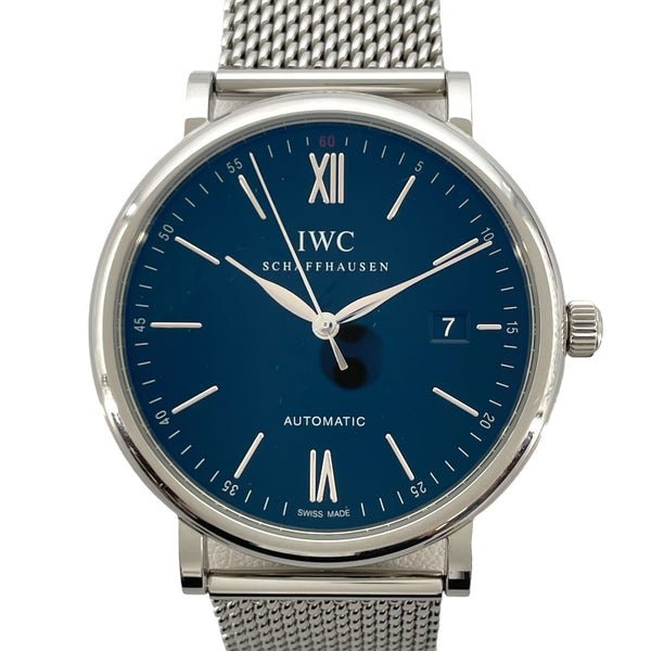 インターナショナルウォッチカンパニー IWC ポートフィノオートマティック IW356506 ブルー SS 自動巻き メンズ 腕時計
