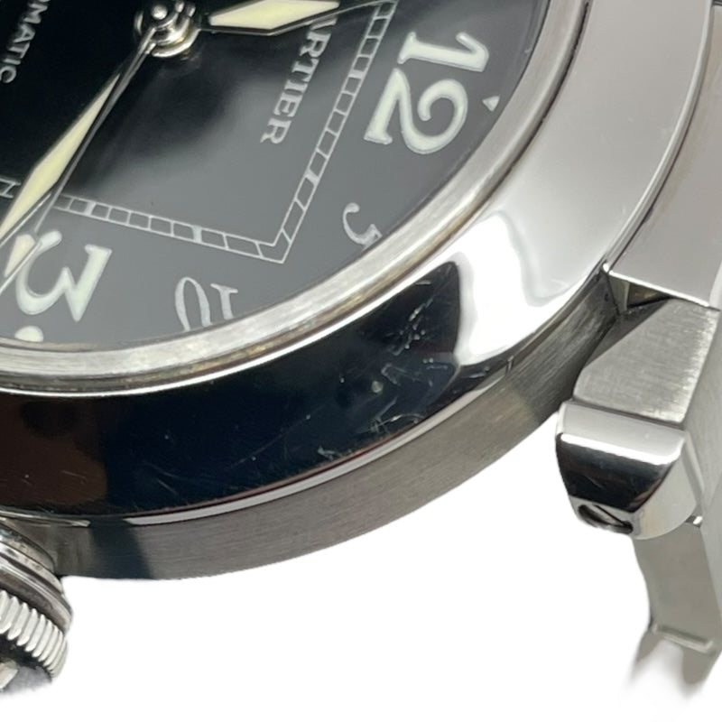 カルティエ Cartier パシャC WG1043M7 ブラック SS 自動巻き ユニセックス 腕時計