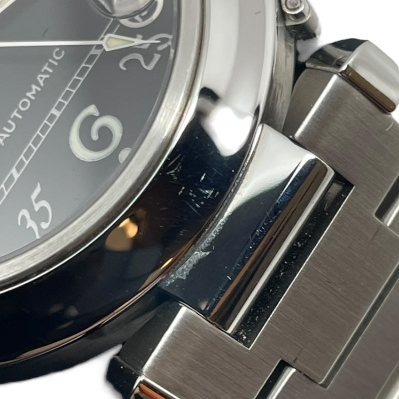 カルティエ Cartier パシャC WG1043M7 ブラック SS 自動巻き ユニセックス 腕時計