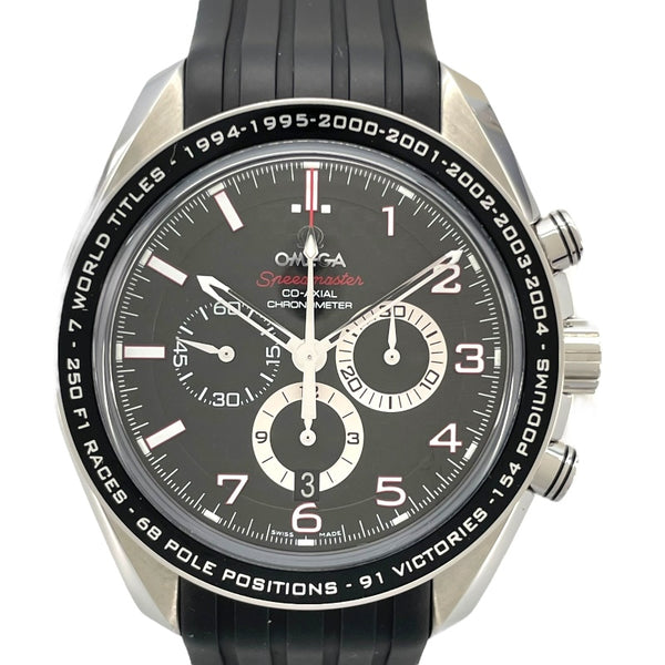 オメガ OMEGA スピードマスター コーアクシャル クロノメーター ミハエルシューマッハ レジェンドコレクション 321.32.44.50.01.001 ブラック SS メンズ 腕時計