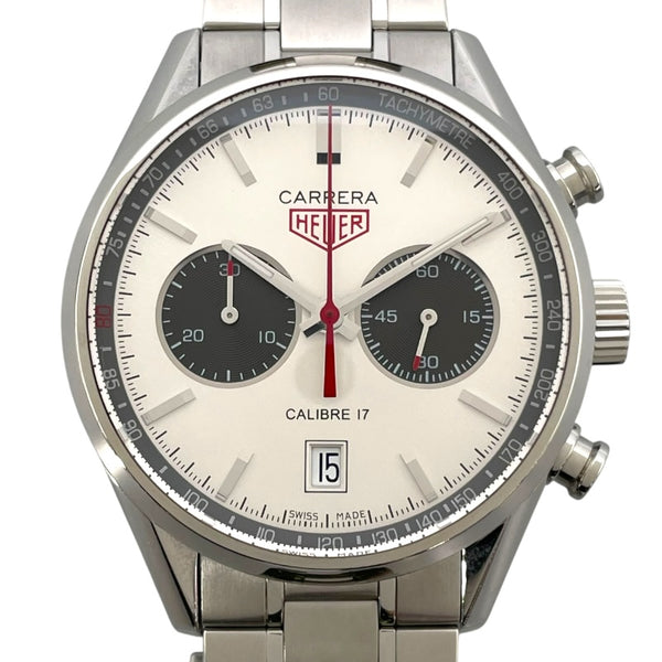 タグ・ホイヤー TAG HEUER カレラ キャリバー17 クロノグラフ ジャック・ホイヤー 80th CV2119.BA0722 シルバー SS 自動巻き メンズ 腕時計