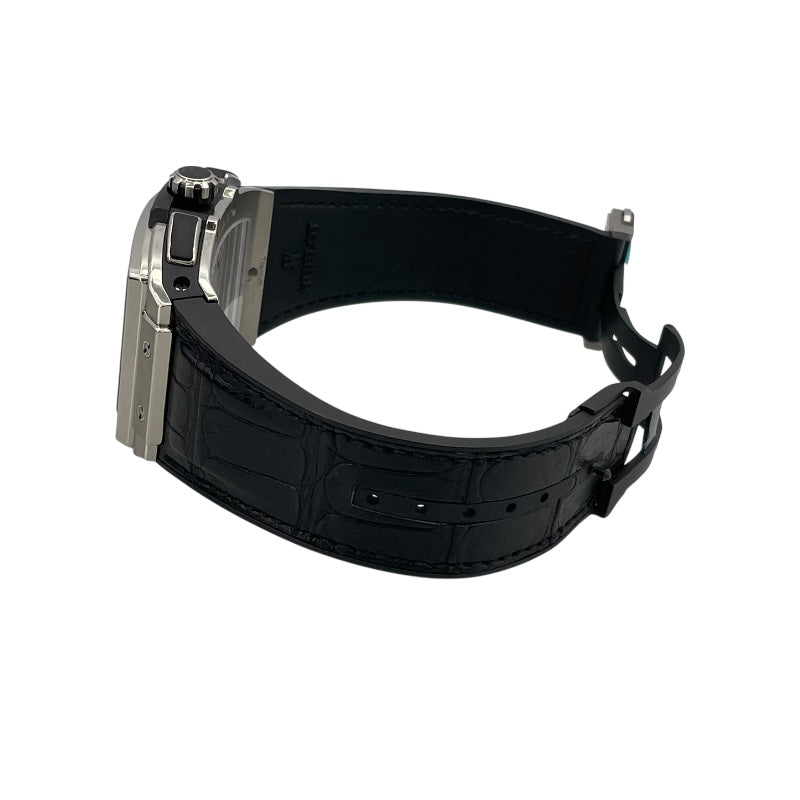 ウブロ HUBLOT スピリット オブ ビッグバン チタニウム 601.NCX.0173.LR シルバー チタン×ラバーベルト 自動巻き メンズ 腕時計