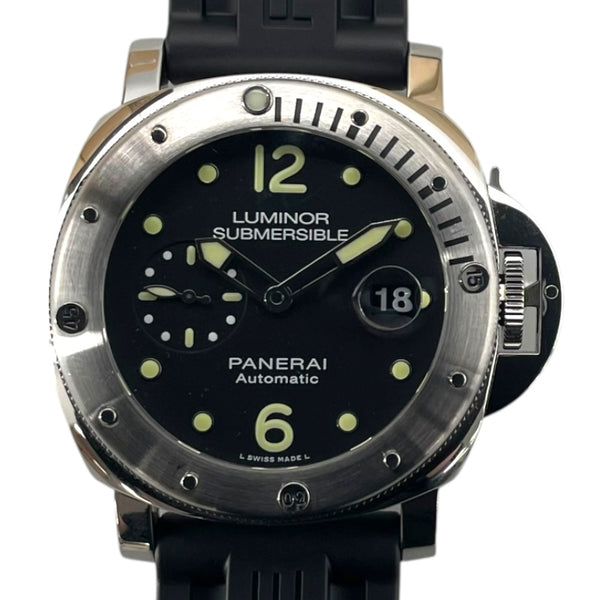 パネライ PANERAI ルミノールサブマーシブルオートマティックアッチャイオ PAM01024 ブラック SS メンズ 腕時計