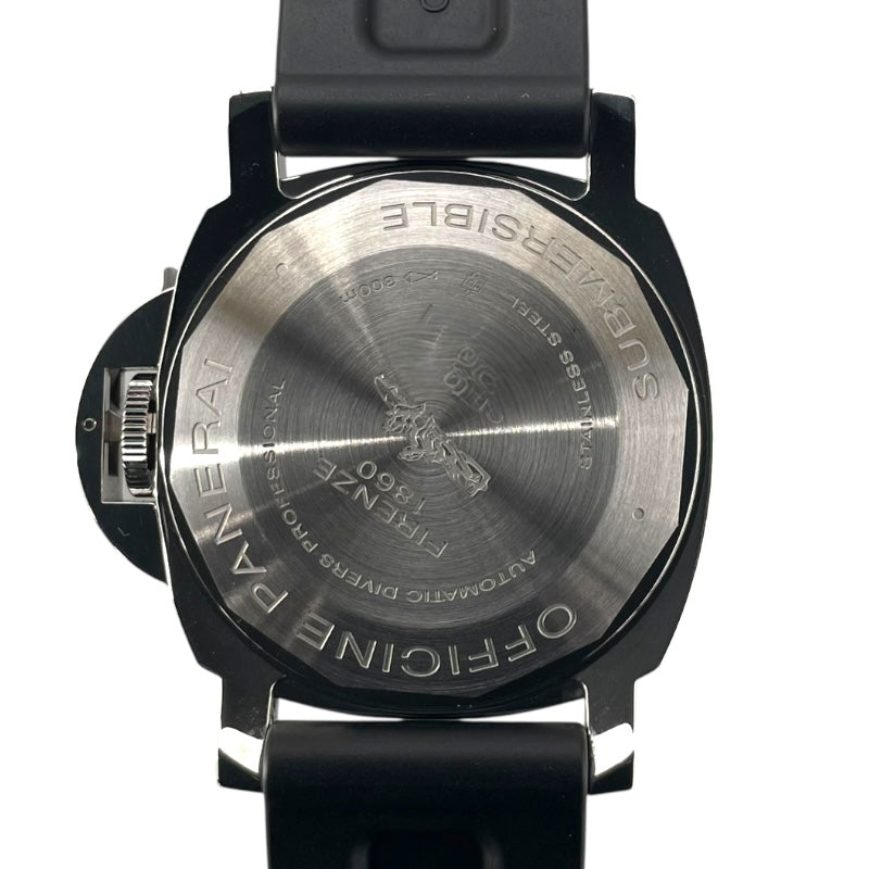 パネライ PANERAI ルミノールサブマーシブルオートマティックアッチャイオ PAM01024 ブラック SS メンズ 腕時計