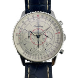 ブライトリング BREITLING ナビタイマー モンブリラン 38mm A41330 シルバー SS/革ベルト 自動巻き メンズ 腕時計