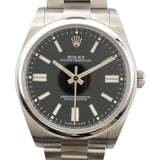 ロレックス ROLEX オイスターパーペチュアル41 124300 ブラック ステンレススチール SS メンズ 腕時計