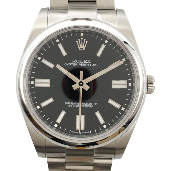 ロレックス ROLEX オイスターパーペチュアル41 124300 ブラック ステンレススチール SS メンズ 腕時計