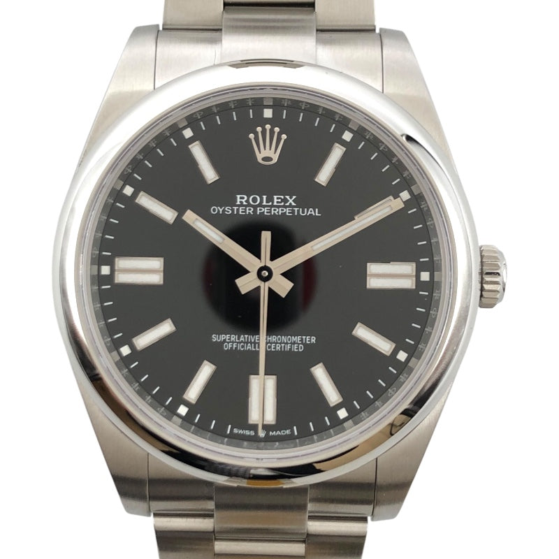 ロレックス ROLEX オイスターパーペチュアル41 124300 ブラック ステンレススチール SS メンズ 腕時計