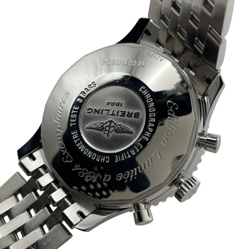 ブライトリング BREITLING ナビタイマー 1884 リミテッドエディション A21350 ブラック SS メンズ 腕時計
