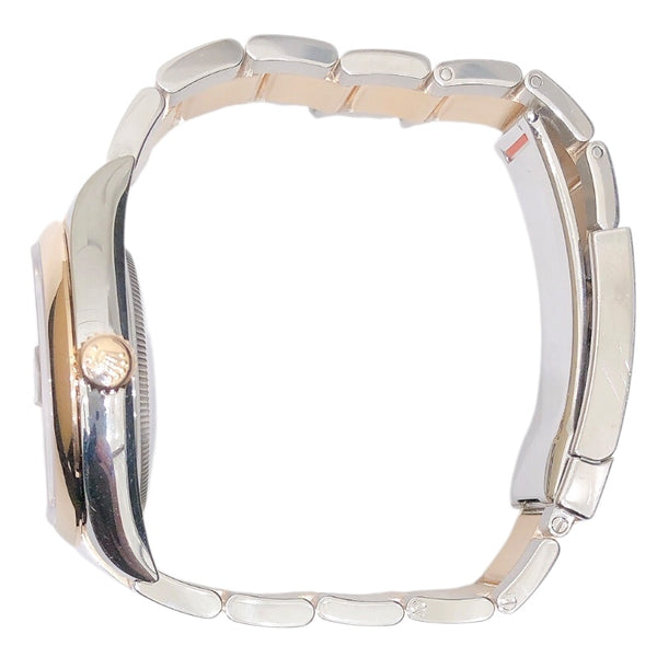ロレックス ROLEX デイトジャスト36　ホリコン　チョコ 126201 ブラウン PG×SS 自動巻き ユニセックス 腕時計