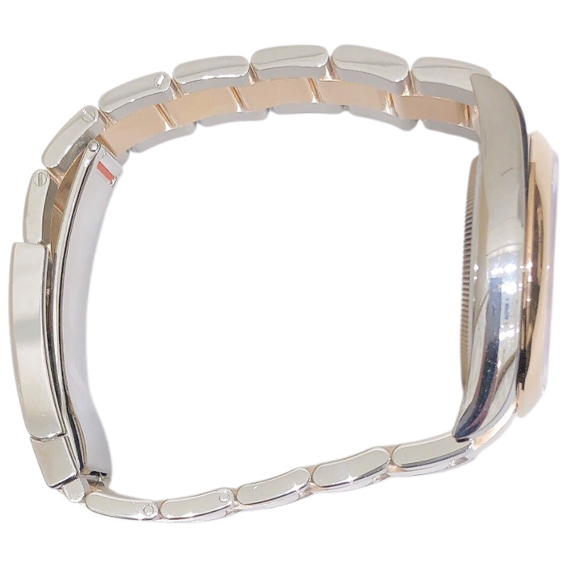ロレックス ROLEX デイトジャスト36　ホリコン　チョコ 126201 ブラウン PG×SS 自動巻き ユニセックス 腕時計