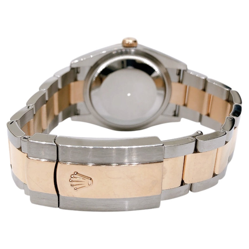 ロレックス ROLEX デイトジャスト36　ホリコン　チョコ 126201 ブラウン PG×SS 自動巻き ユニセックス 腕時計