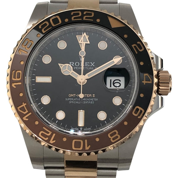 ロレックス ROLEX GMTマスター 126711CHNR k18PG×SS メンズ 腕時計