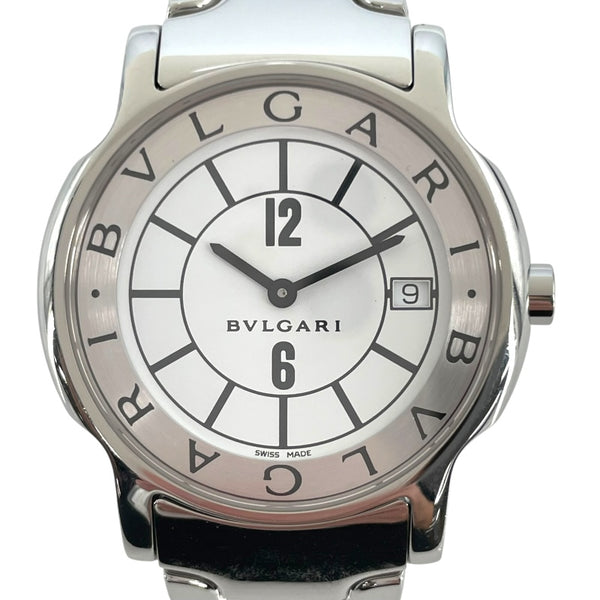 ブルガリ BVLGARI ソロテンポ ST35WSSD(ST35S) ホワイト SS クオーツ メンズ 腕時計