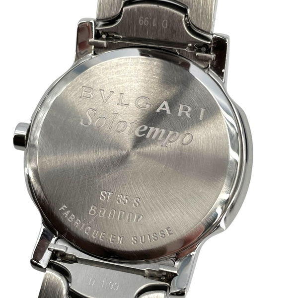 ブルガリ BVLGARI ソロテンポ ST35WSSD(ST35S) ホワイト SS クオーツ メンズ 腕時計