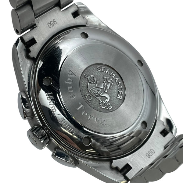 オメガ OMEGA シーマスター アクアテラ クロノグラフ 2512.50 ブラック SS 自動巻き メンズ 腕時計