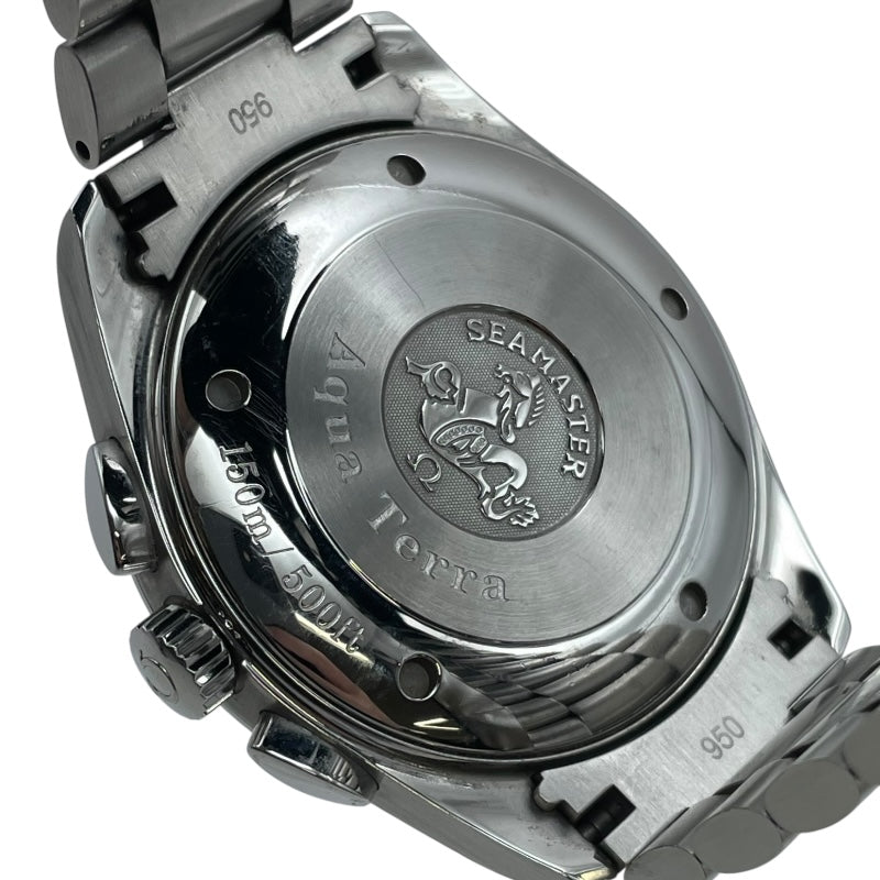オメガ OMEGA シーマスター アクアテラ クロノグラフ 2512.50 ブラック SS 自動巻き メンズ 腕時計